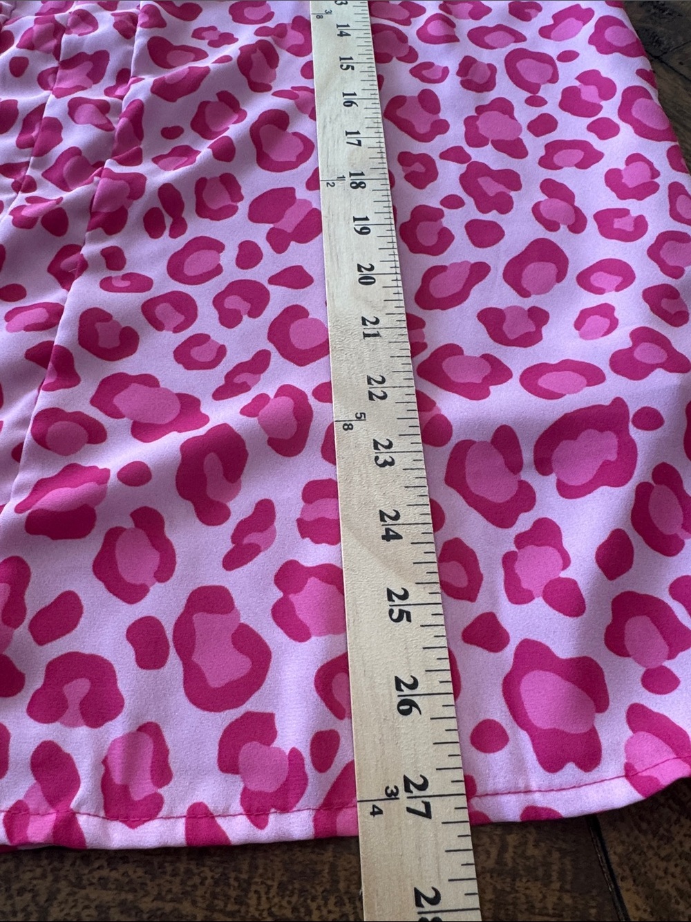 Bibi Pink Leopard Print Blouse Sz XL - Picture 6 of 7